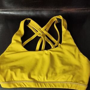 Yellow Women's Sports Bra